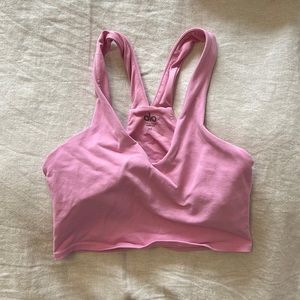 Alo light pink XS crop tank